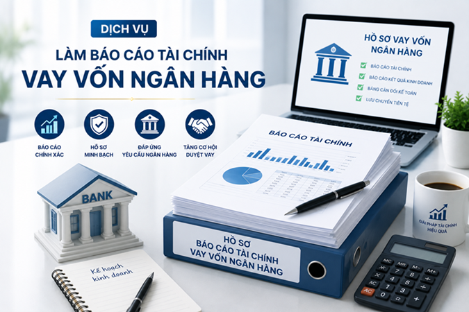 Báo  cáo tài chính vay vốn ngân hàng